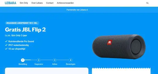 Gratis JBL box cadeau bij Lebara Sim Only