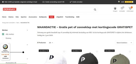Gratis pet cadeau bij bestellingen bij Donnay.nl