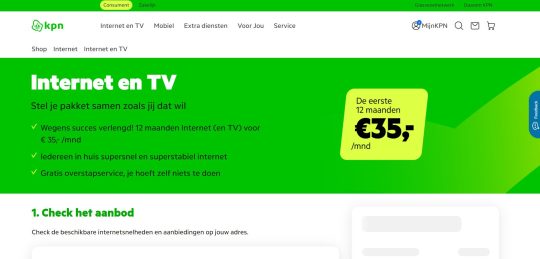 Gratis 240 euro korting cadeau bij KPN Internet en TV
