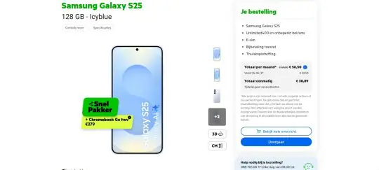 Gratis Galaxy Chromebook Go cadeau bij Samsung Galaxy S25