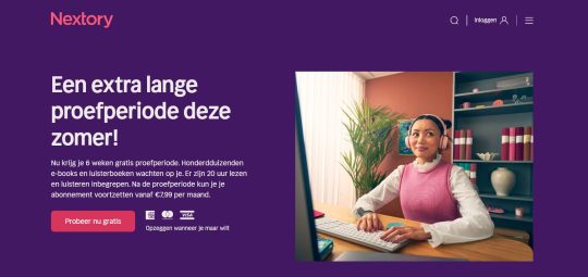 6 weken gratis Nextory proberen