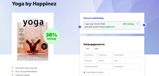 Gratis Flowee spijkermat cadeau bij Yoga by Happinez
