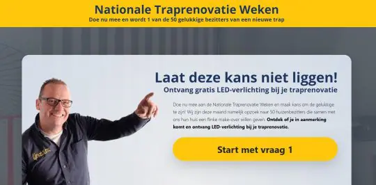 Gratis LED-verlichting bij je traprenovatie van Upstairs