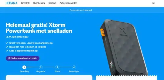 Gratis Xtorm Powerbank 20.000 mAh als welkomstcadeau bij Lebara