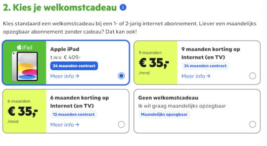 Kies voor iPad als welkomstcadeau