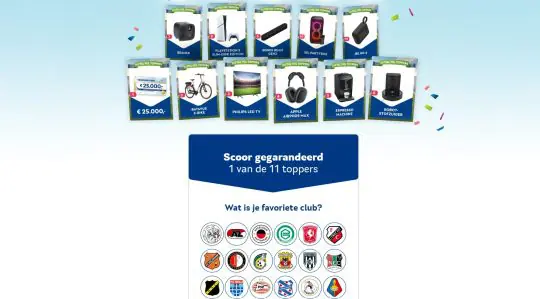 Gratis JBL box, jouw voetbalclub steunen en kans op 25000 euro bij Vriendenloterij
