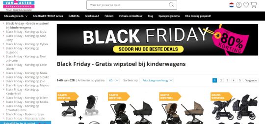 Gratis wipstoel cadeau bij kinderwagen bij Van Asten Babysuperstore