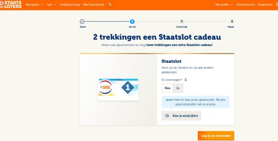 Gratis 2 extra Staatsloten cadeau bij meespelen Staatsloterij