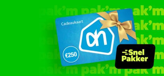 Gratis € 250 AH boodschappentegoed cadeau bij internet en tv bij KPN