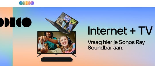 Gratis Sonos Ray Soundbar cadeau bij Glasvezel en TV bij Odido