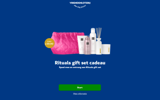 Gratis Rituals gift set cadeau bij Vriendenloterij