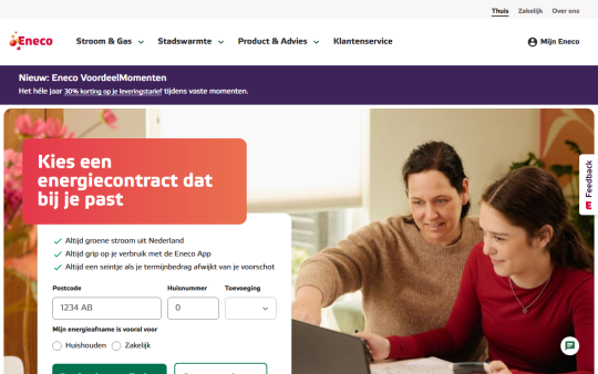 Gratis tot 475 euro cashback cadeau bij energiecontract van Eneco